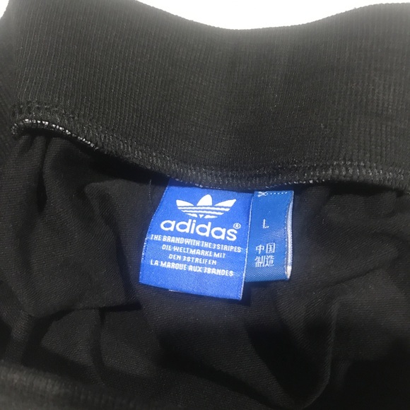 Adidas Black Three White Stripes Mini Skirt 27” Waist With Stretch Excellent - Picture 9 of 14